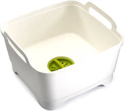 Lavastoviglie con maniglie e dispositivo di scarico - 9 litri - bianco - verde