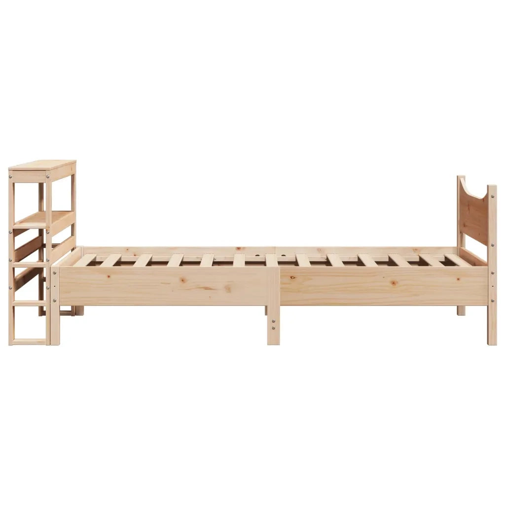 Giroletto con Testiera 75x190 cm in Legno Massello di Pino