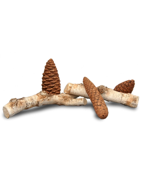 Ceppi Ceramici Betulla per Biocamini - Modello A