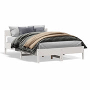 Letto matrimoniale | Letto per adulti | Letto senza Materasso Bianco 140x190 cm Legno Massello di Pino