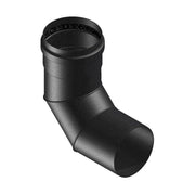 CURVA 90  ° SMALTATA NERO OPACO PER STUFE A PELLET -  EE ¸80  - COV