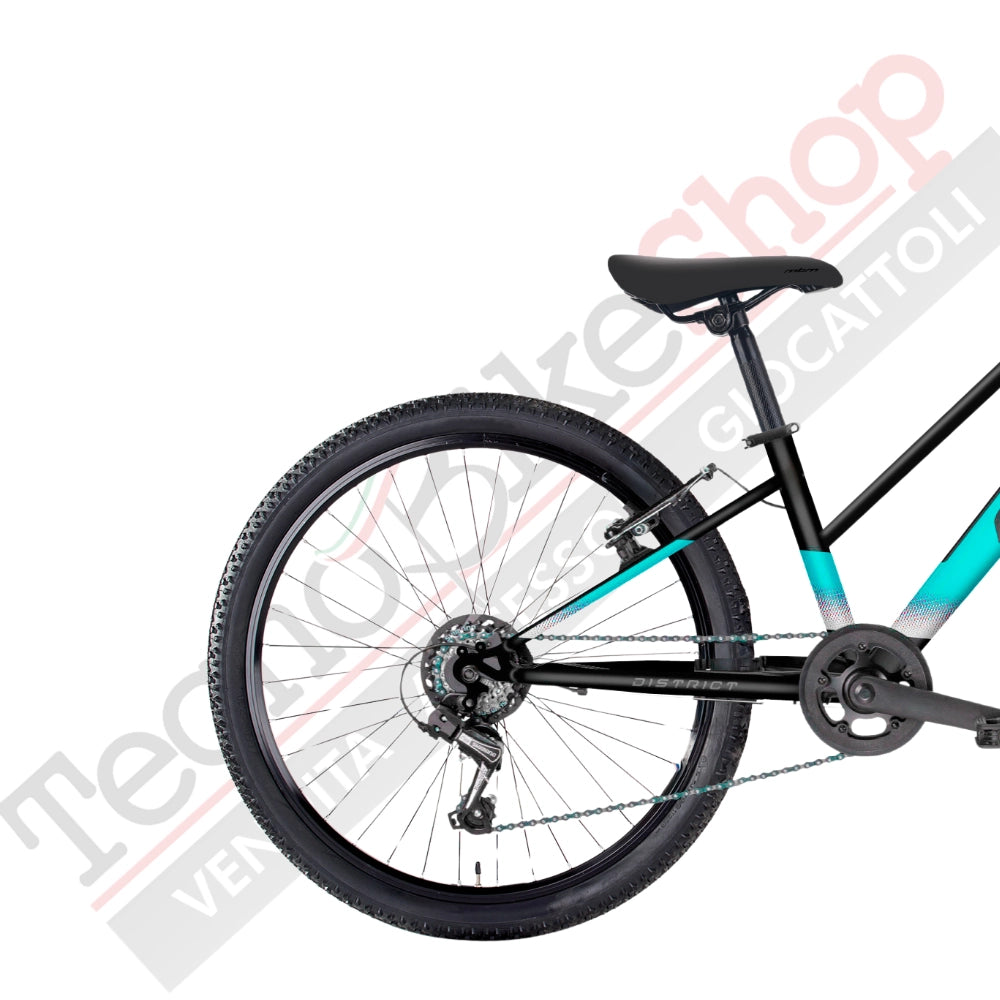 Bicicletta Bambina MTB MBM District 20" 7 Velocità-Verde