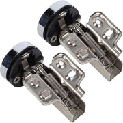 Porta Vetrata Maniglia in Acciaio Inossidabile 2 Set 4 Fori - Maniglia Grande Curva di Inserimento.