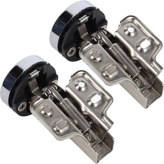 Porta Vetrata Maniglia in Acciaio Inossidabile 2 Set 4 Fori - Maniglia Grande Curva di Inserimento.