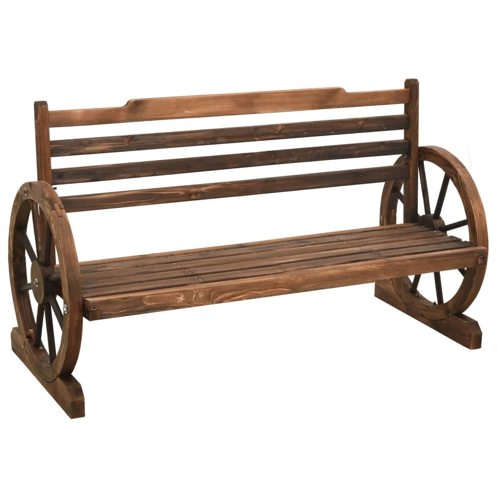 Panca da giardino mobili da esterno terrazza 112 x 61 x 78 cm legno massello di abete 02_0011176