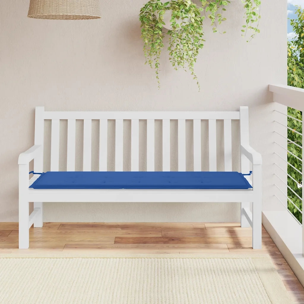 Cuscino per Panca | Cuscini per sedie Blu Reale 150x50x3 cm in Tessuto Oxford