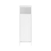 Mobile portabiancheria da Bagno Mobiletto bagno Bianco 30x30x97cm BZR161-W