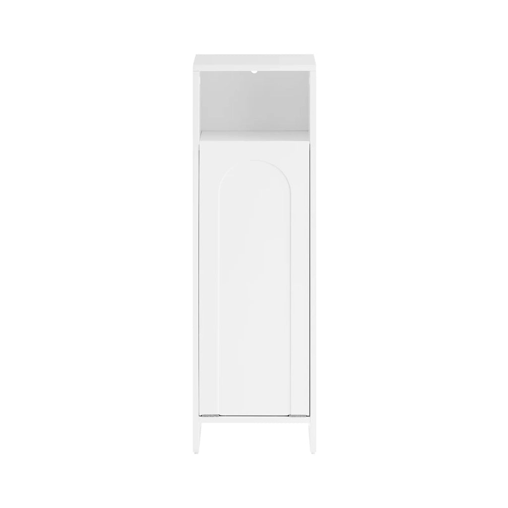 Mobile portabiancheria da Bagno Mobiletto bagno Bianco 30x30x97cm BZR161-W