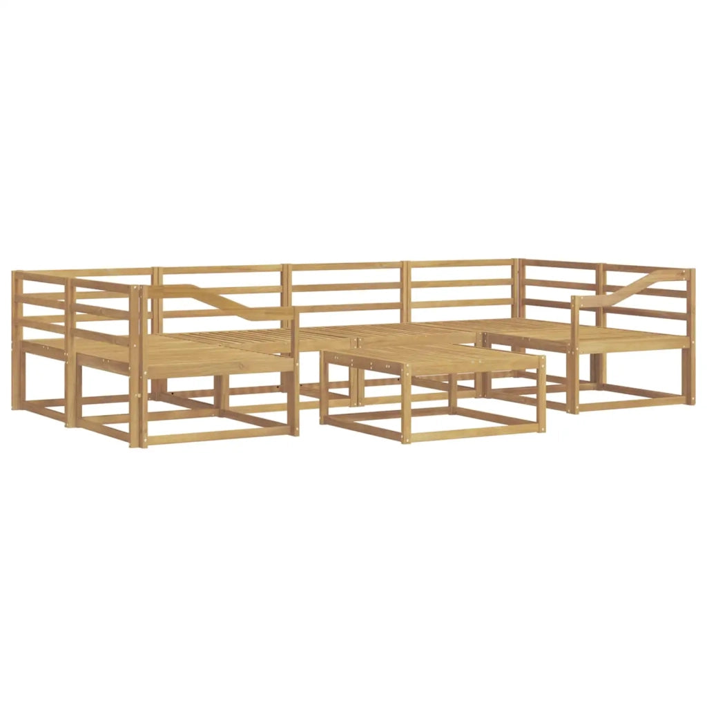 Set di divani da esterno 7 pcs Bianco 3386143