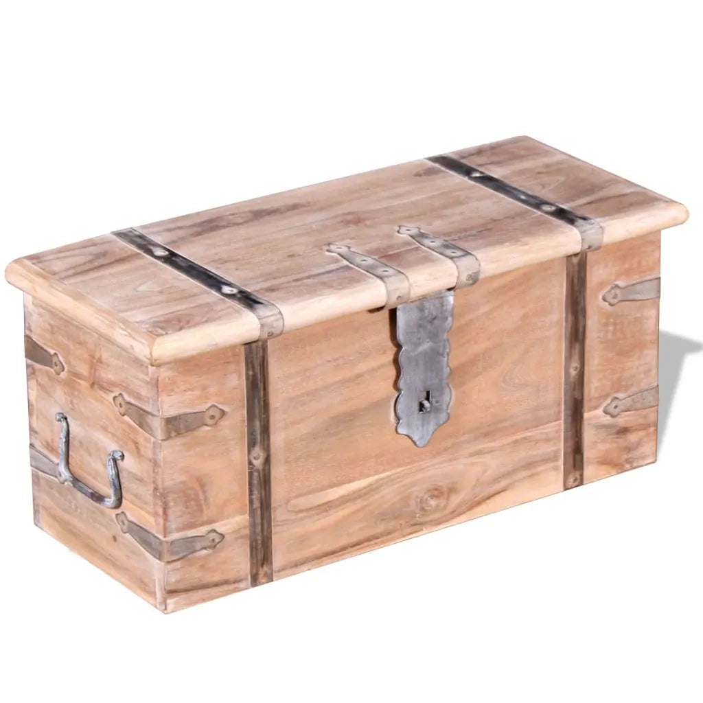 Set 2 Pezzi Cassapanca in Legno Massiccio di Acacia CFW9114725