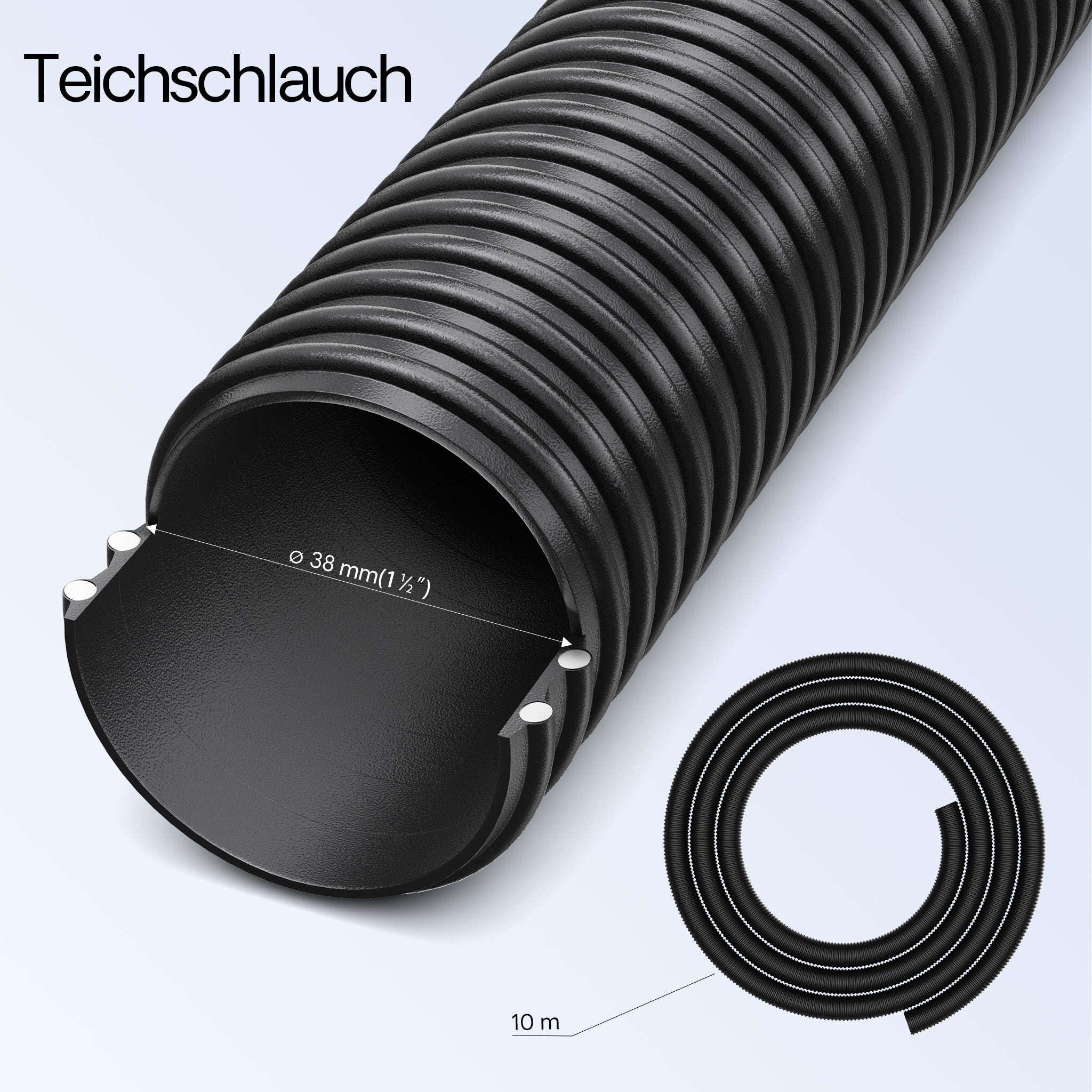 Set per laghetti Filtro CPF-30000 60000l 55W UVC Pompa NEO12000 Tubo