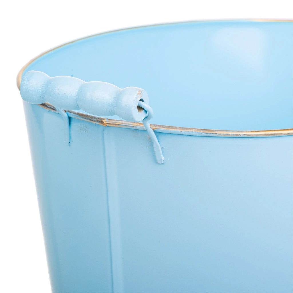 Lavabo metallo blu 38/33,5x24,5x16,5/19h b:28x19,5