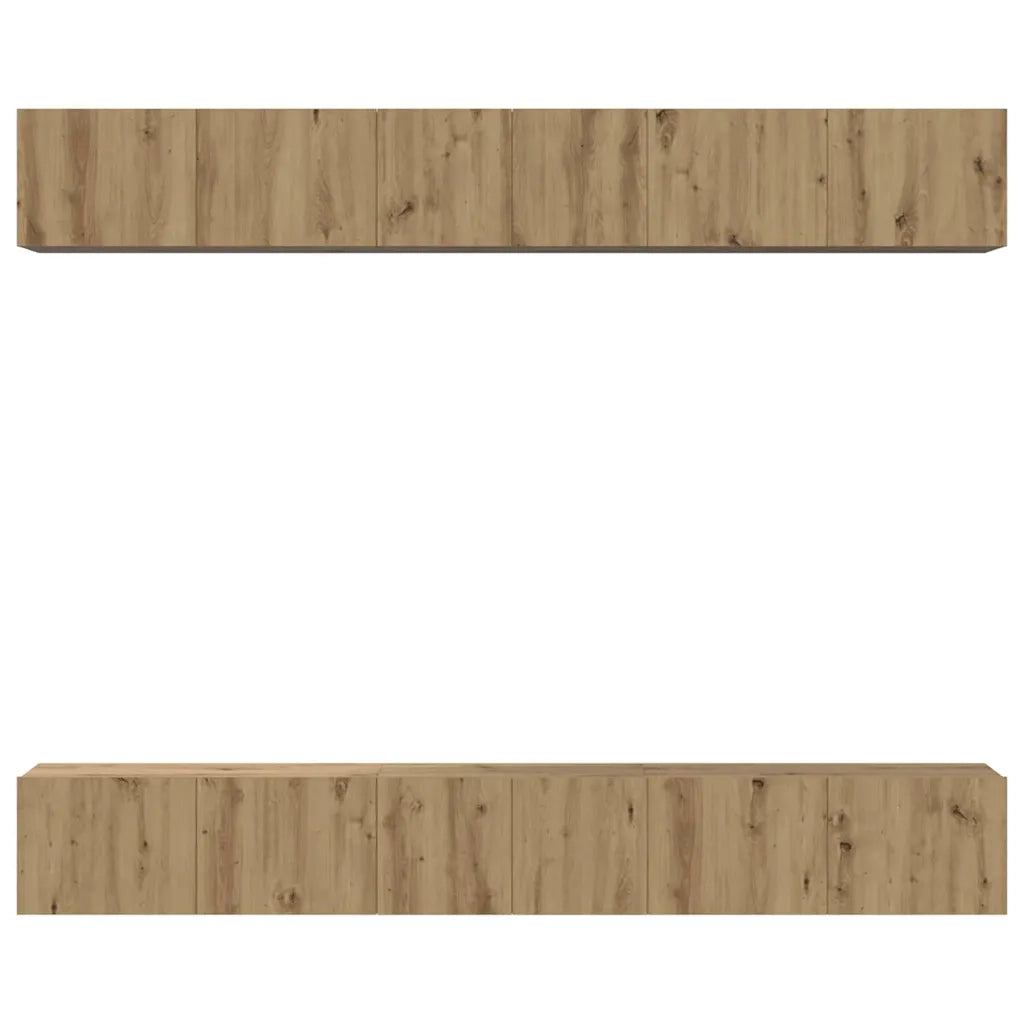 Set mobile TV 6 pcs Rovere artigianale Legno multistrato 3393476