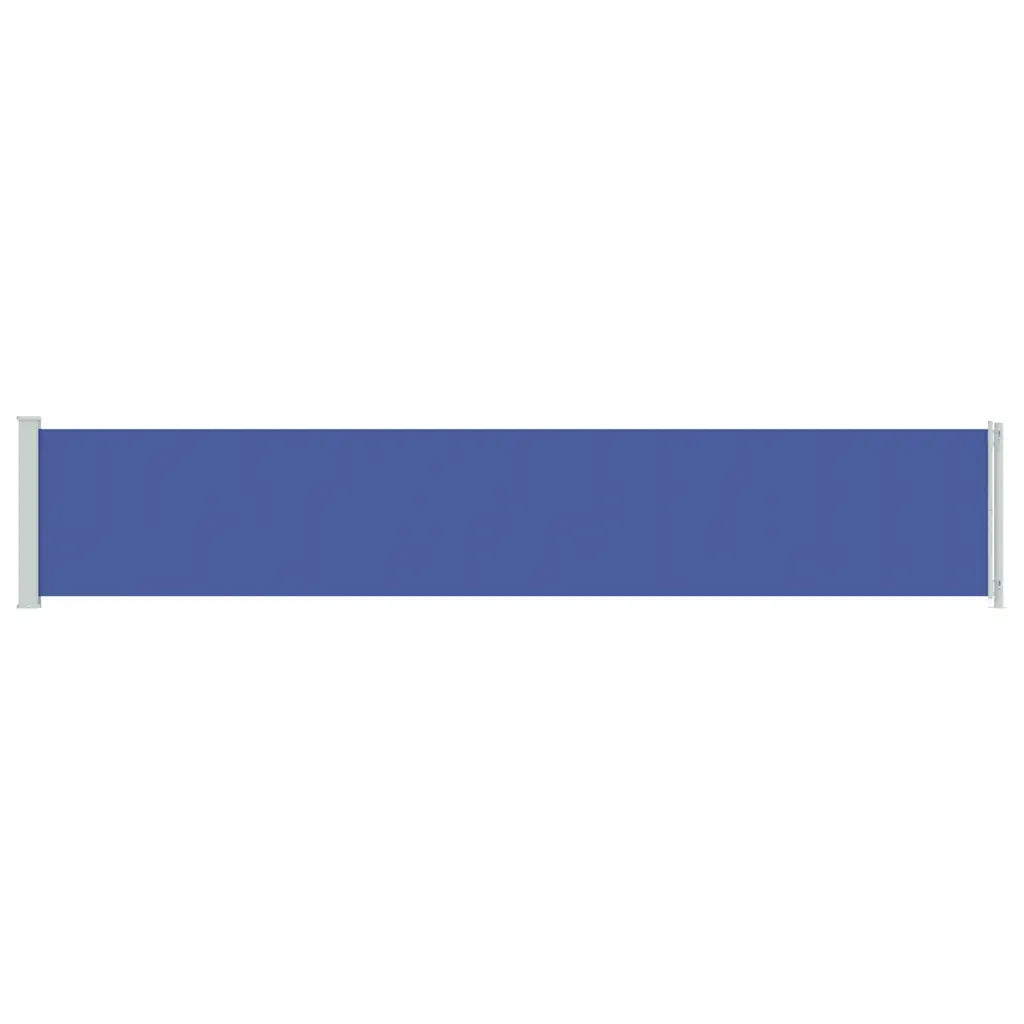 Tenda Laterale Retrattile per Patio 117x614 cm Blu 317948