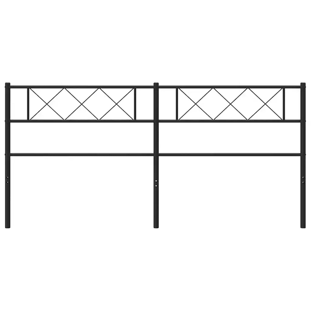 Testiera di Ricambio in Metallo Nero 180 cm 372313