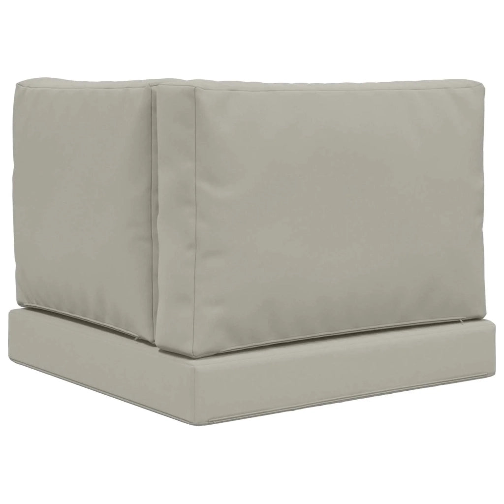 Cuscino per divano da esterno 3 pcs Grigio Poliestere
