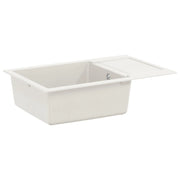 Lavello Bianco 780 x 500 mm 80% Quarzo e 20% Resina