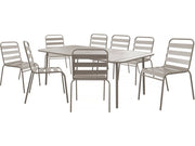 Set da pranzo da giardino in metallo "Bilbao" - 8 posti - Talpa