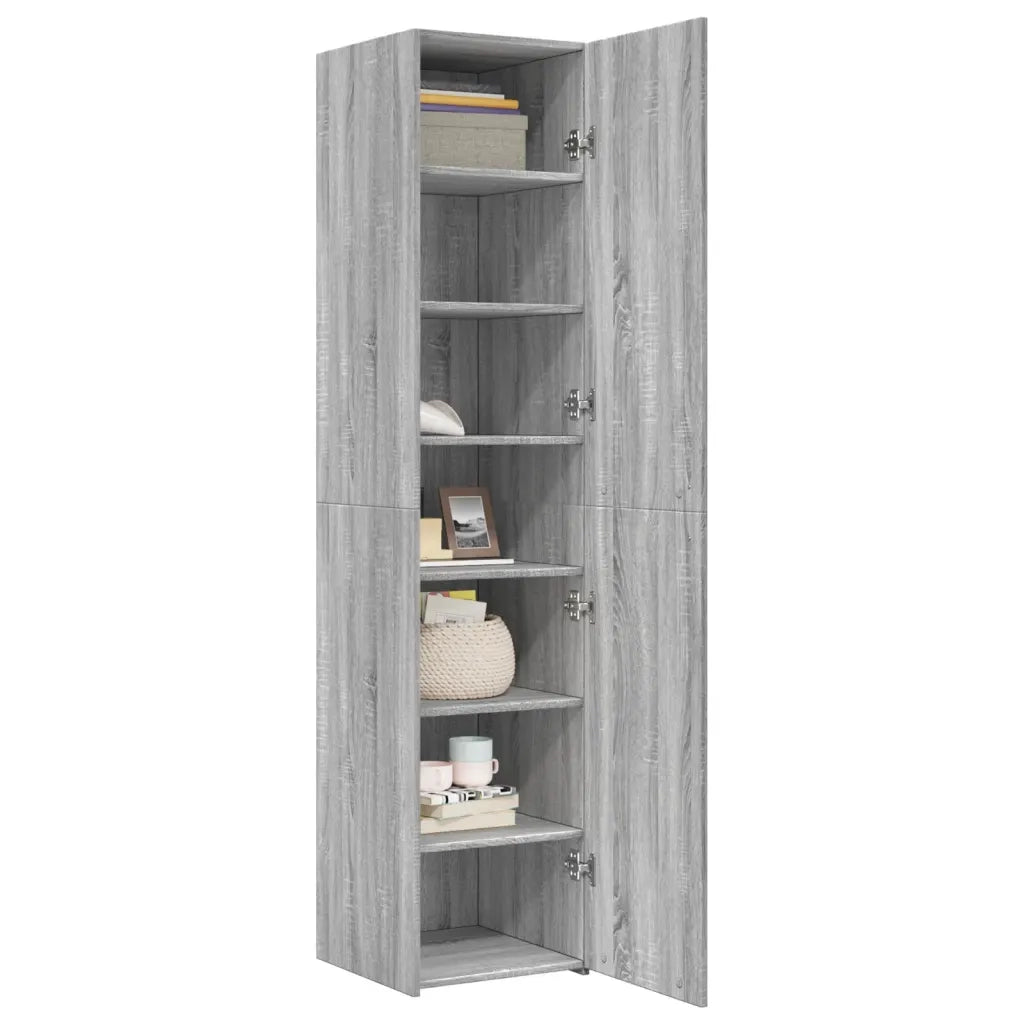 Credenza Grigio Sonoma 40x42,5x185 cm in Legno Ingegnerizzato 3281404
