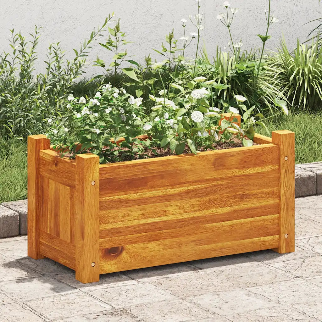 Letto Rialzato da Giardino in Legno di Acacia 50x25x25 cm 42565