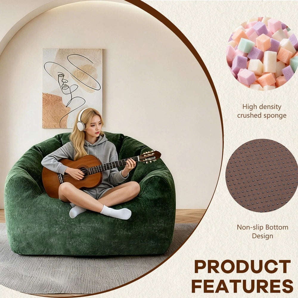 Poltrona a Sacco Ergonomica ¨C MINIMAL ¨C Relax, Design Moderno, Imbottita