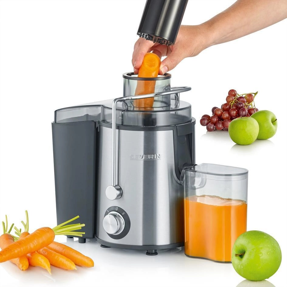 Severin ES 3566 Centrifuga 400W 19000 rpm 2 Velocita' BPA Free Antigoccia colore Nero Acciaio Inox