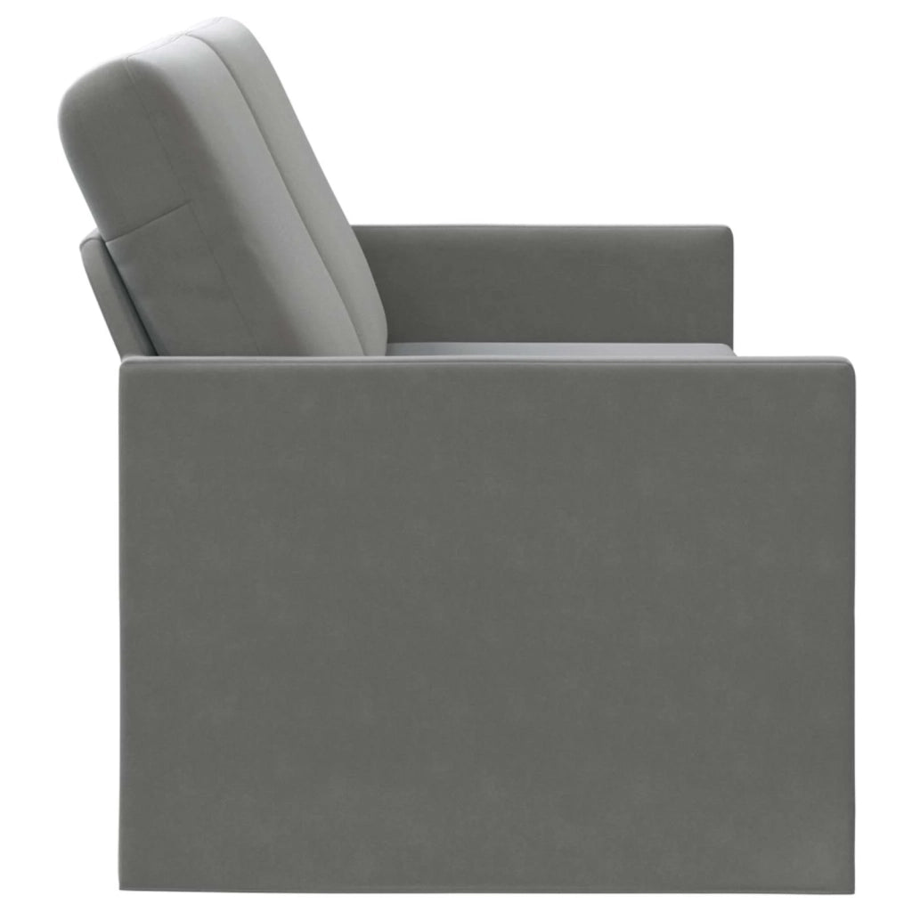 Divano a 3 posti Grigio Scuro 220 x 81 x 82 cm Velluto (V) 42041154