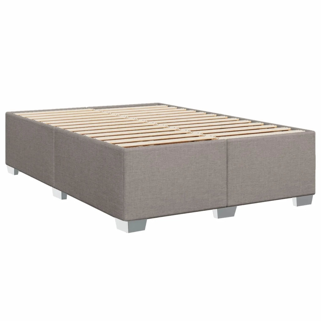 Letto box spring con materasso Tortora 160 x 200 cm Tessuto 3450527