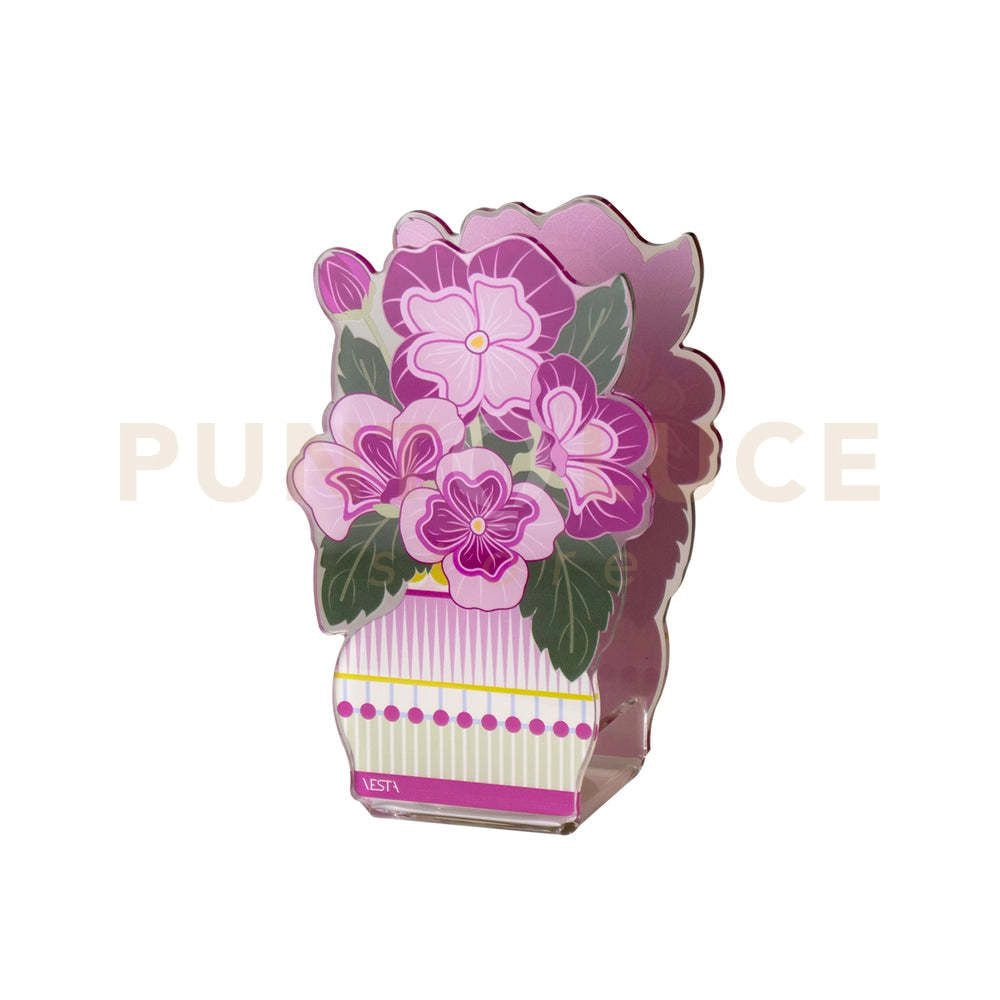MINI PROFUMATORE PRIMULA  IN CRISTALLO ACRILICO DECORATO FUXIA FRAGRANZA BY CHIARA FIRENZE ANIMA 50ML