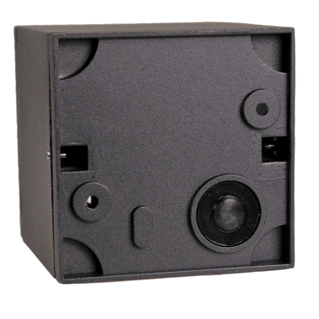 Plafoniera esterna Polux MORIS GU10 nera in alluminio IP54
