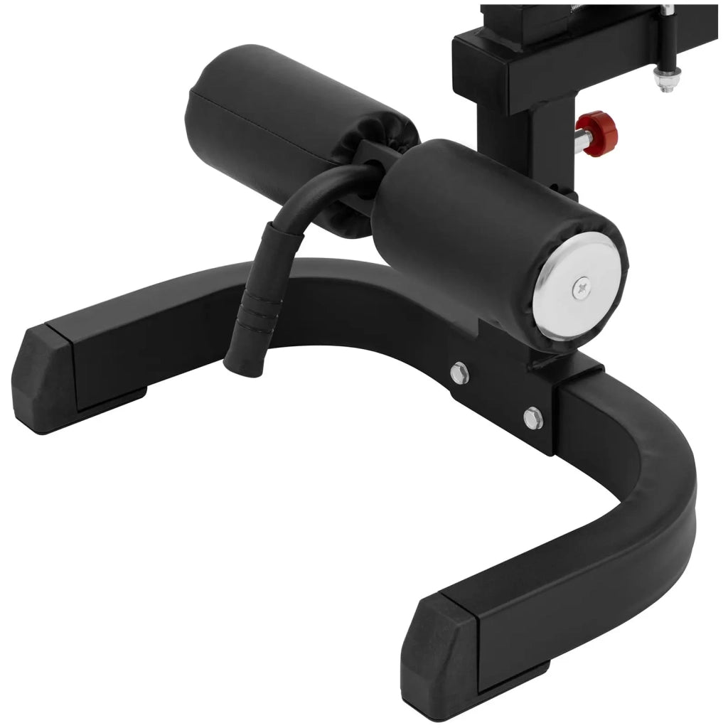 Panca pesi con portata fino a 150 kg inclinazione regolabile da 80° a 180° pieghevole acciaio PU schiuma nero 14_0008397