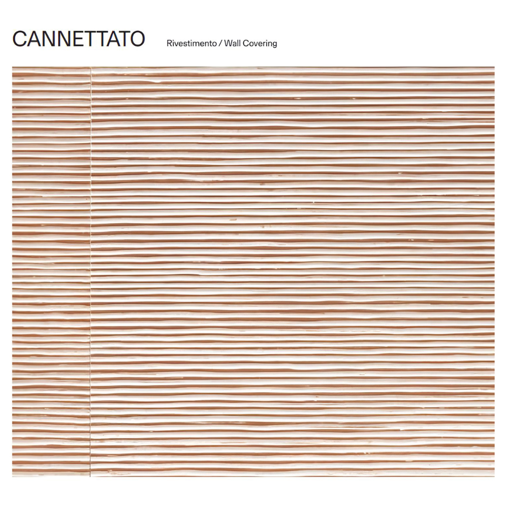 Piastrella gres porcellanato rettificata mattone cannettato 60x120 cm 0,72m²