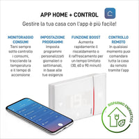 Bticino SXW8002WR TERMOSTATO WIFI DIGITALE Smarther2, Termostato a parete, Programmabile, Comando da App, Alexa e Google, Bianco, prodotto ricondizionato