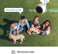 Telecamera WiFi Esterno.  Visione Notturna a Colori. IP Camera con Intelligenza Artificiale EZVIZ H3c 2mp