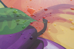 Le Forme Frutta Tappeto Cucina 50x120 cm Sagoma Pvc Moderno Antiscivolo Stampa Digitale 3D