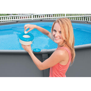 DISPENSER DOSATORE CLORO PISCINE GALLEGGIANTE X PASTIGLIE Ø17,8cm GRANDE INTEX