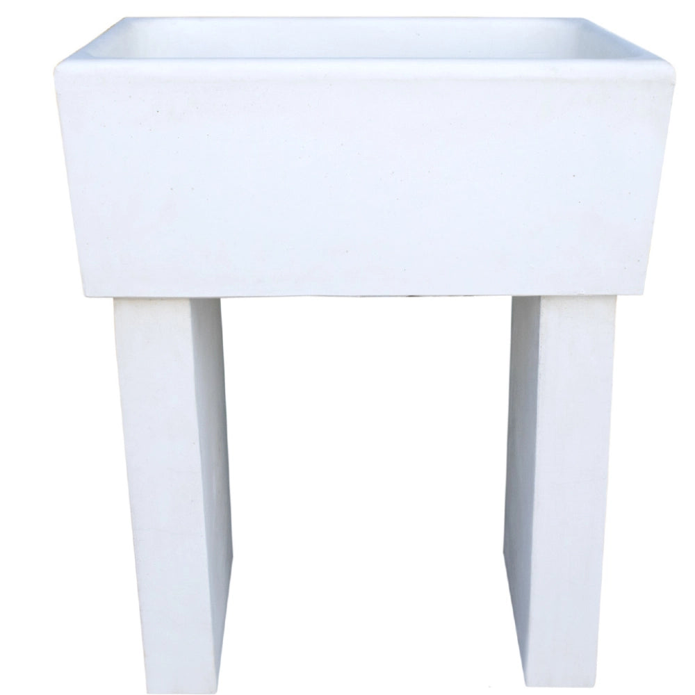 Pilozza calcestruzzo cemento serie ostuni 60 x 47 x h 30 cm con piedi