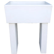Pilozza calcestruzzo cemento serie ostuni 60 x 47 x h 30 cm con piedi