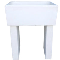 Pilozza calcestruzzo cemento serie ostuni 60 x 47 x h 30 cm con piedi