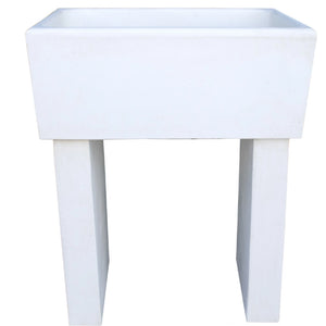 Pilozza calcestruzzo cemento serie ostuni 60 x 47 x h 30 cm con piedi