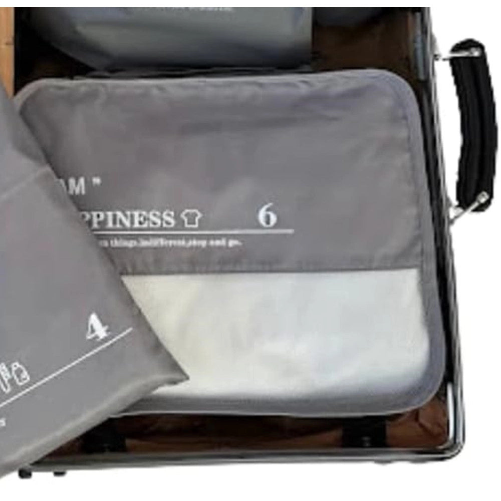 Trade Shop - Organizer Viaggio Casa Impermeabile Borsa Organizzatore Valigia Grigio 34x29x12cm 87712 -