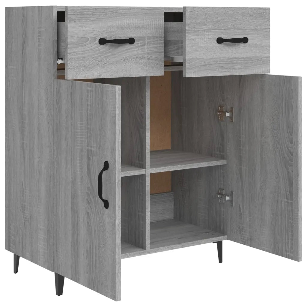 Credenza | Madia | Buffet da pranzo | Armadio da pranzo Grigio Sonoma 69,5x34x90 cm in Legno Multistrato