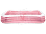 PISCINA FUORITERRA GONFIABILE RETTANGOLARE 2 ANELLI 262x175x56H CM. INTEX PINK