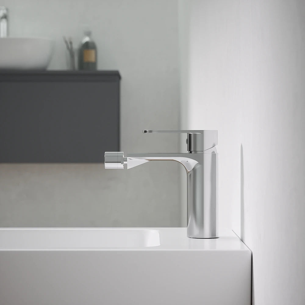 Set miscelatori: lavabo alto bidet senza scarico e incasso doccia monocomando cromato | Kerry