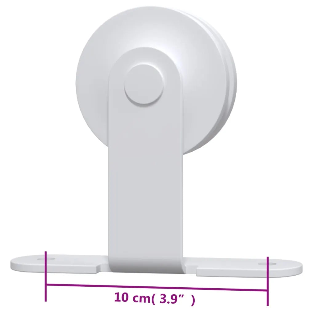 Kit Accessori per Porta Scorrevole 200 cm in Acciaio Bianco CFW7825871