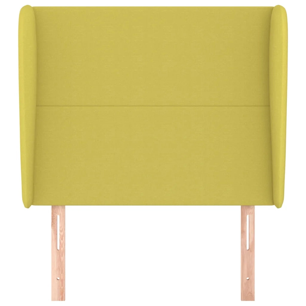 Testiera ad Orecchio Verde 103x23x118/128 cm in Tessuto
