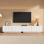 Mobile TV con Ante Push-to-Open ¨C MINIMAL ¨C Legno, Soggiorno, Bianco