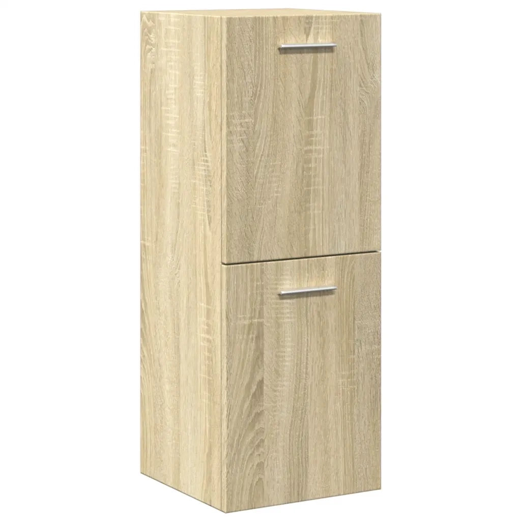Set Mobili da Bagno 3 pz Rovere Sonoma in Legno Multistrato 3324996