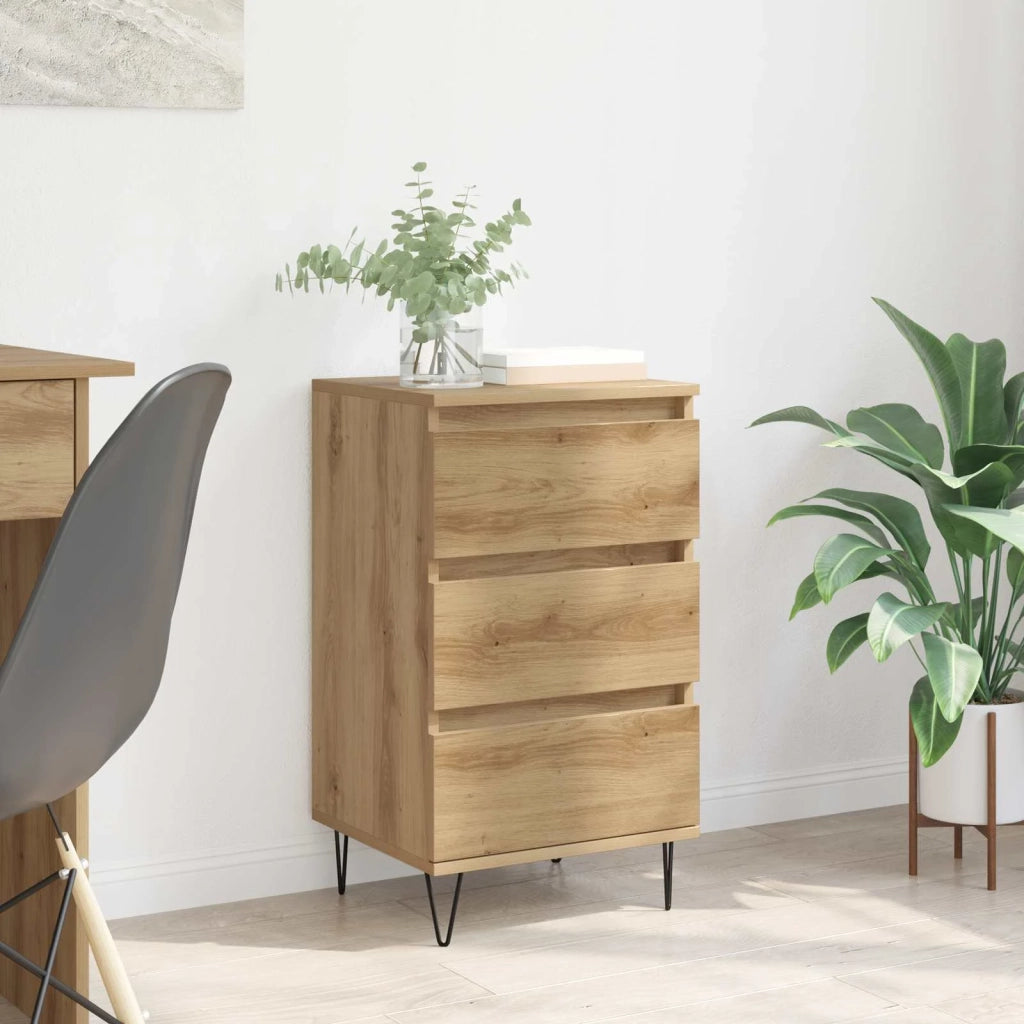 Credenza con cassetto Rovere artigianale 40 x 35 x 70 cm 881706