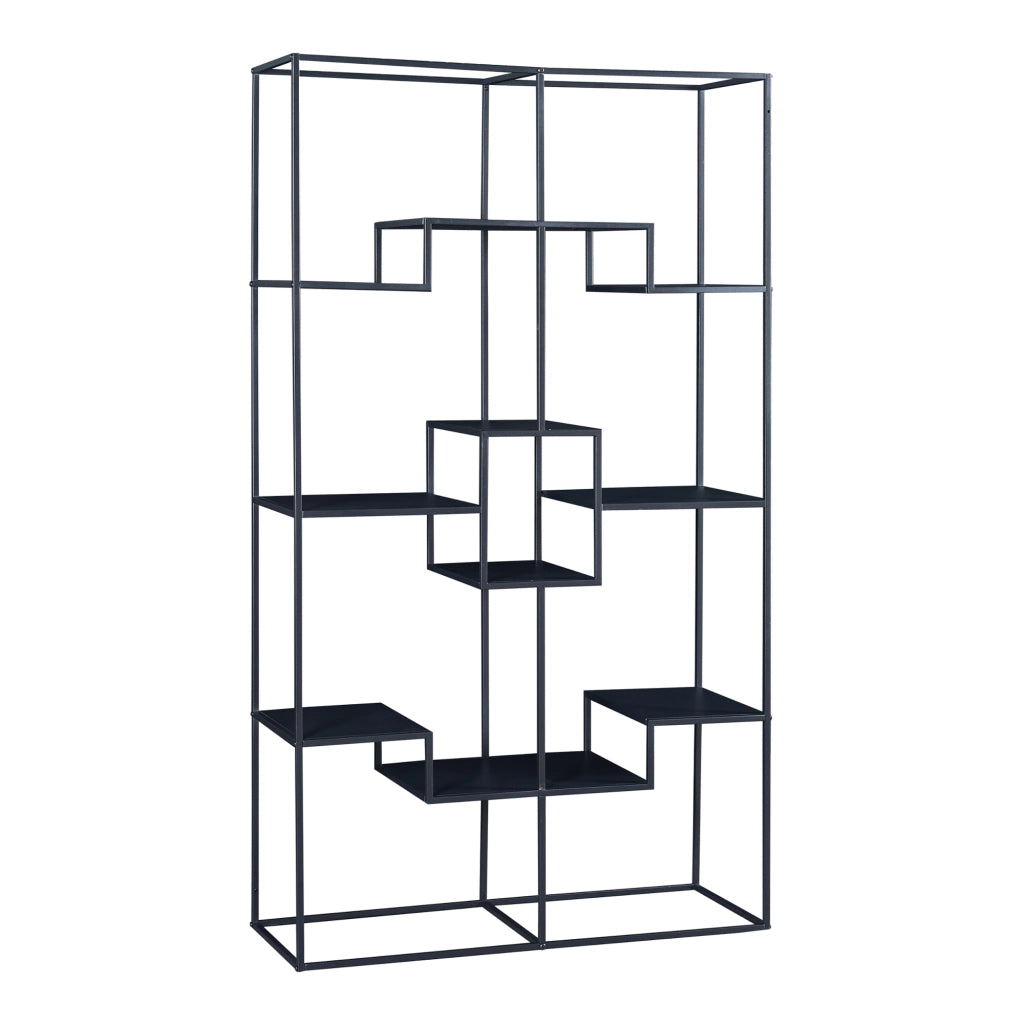 Scaffale da Terra Råde 180 x 100 x 35 cm - Nero [en.casa]